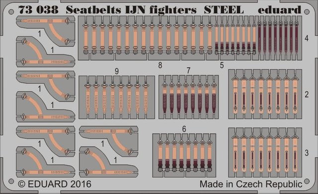 Eduard Seatbelts IJN fighters STEEL - Bild 1