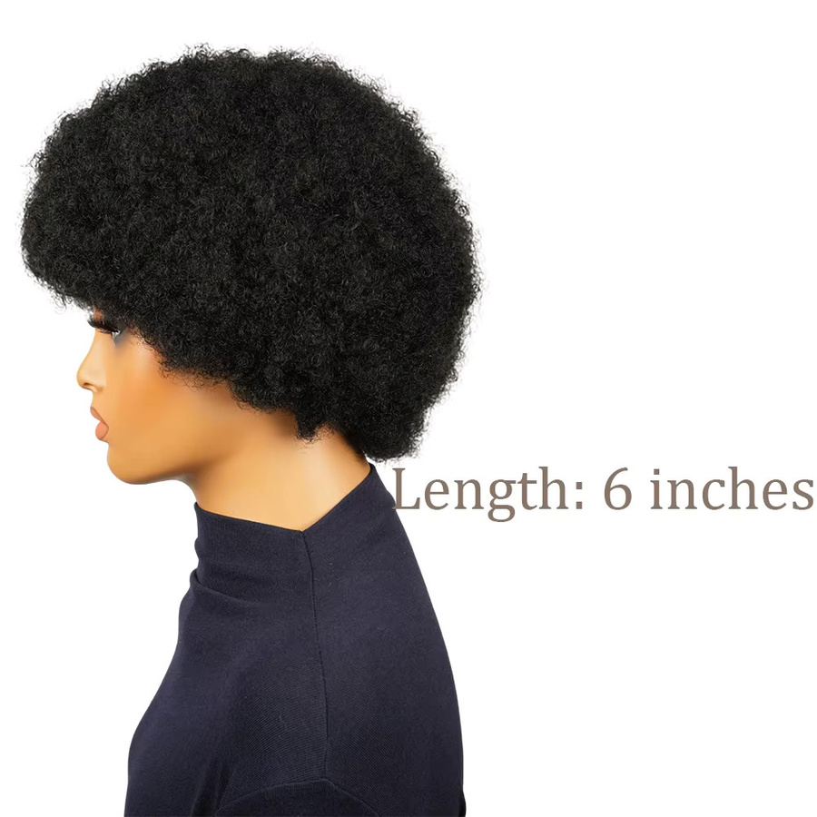 OYM HAIR Lockenperücke für Damen, Rot Schwarz, Brasilianisches Haar - Bild 5