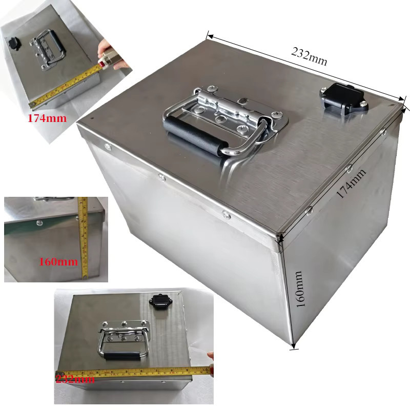 SUYIJIA LiFePO4-Akku 60V 30Ah in Silber für Dreiräder und Motorroller mit 50A BMS und Edelstahlgehäuse - Bild 2