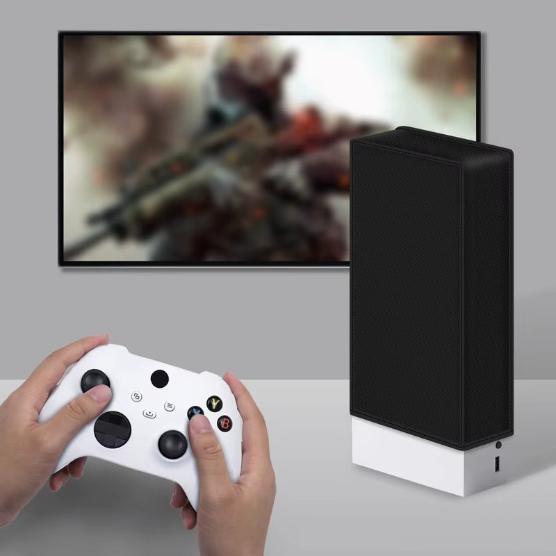 TECTINTER Staubschutzhülle für Xbox Series S in Schwarz, kratzfeste vertikale Schutzhülle - Bild 3