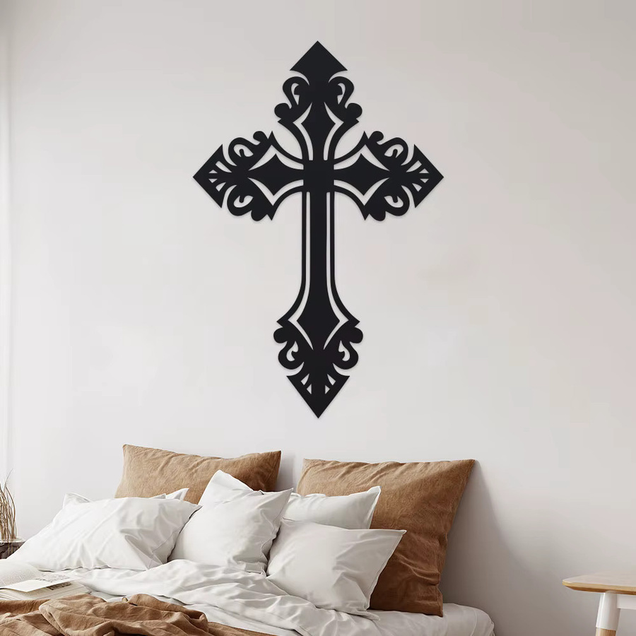 DDPNKL Moderne Wandkunst aus schwarzem Metall mit Weinreben- und Zweigdesign zur Wandmontage - Bild 1