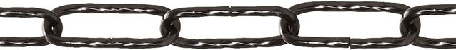 Conacord Zierkette aus Edelstahl in Schwarz, gedreht, Ø 3,5 mm, Meterware - Bild 1