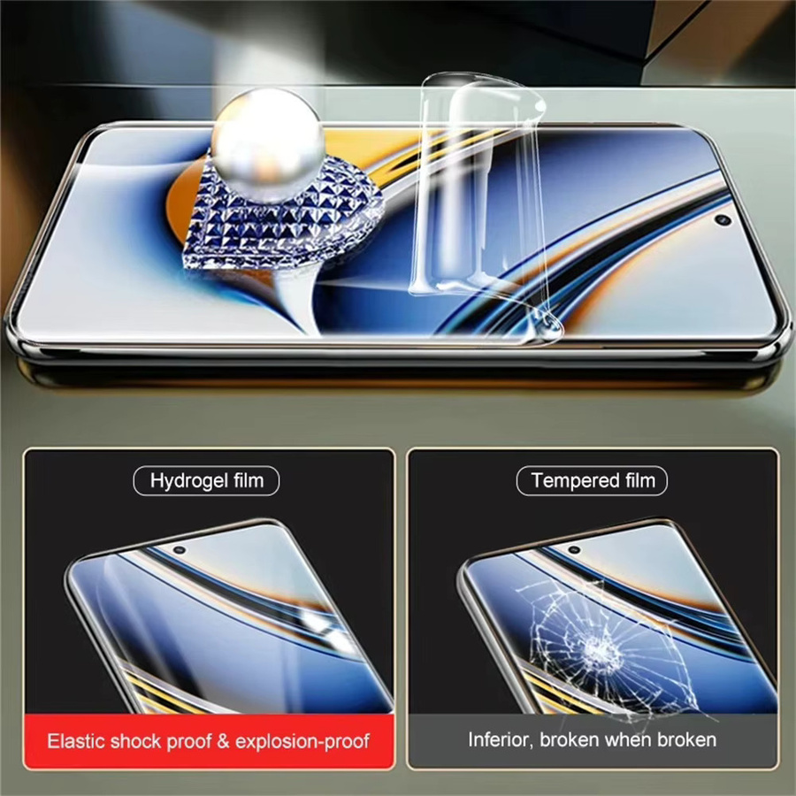 3er-Pack Weiche Hydrogel Displayschutzfolien für Realme 14 15 13 12 11 10 9 8 Pro Plus, Transparent - Bild 4