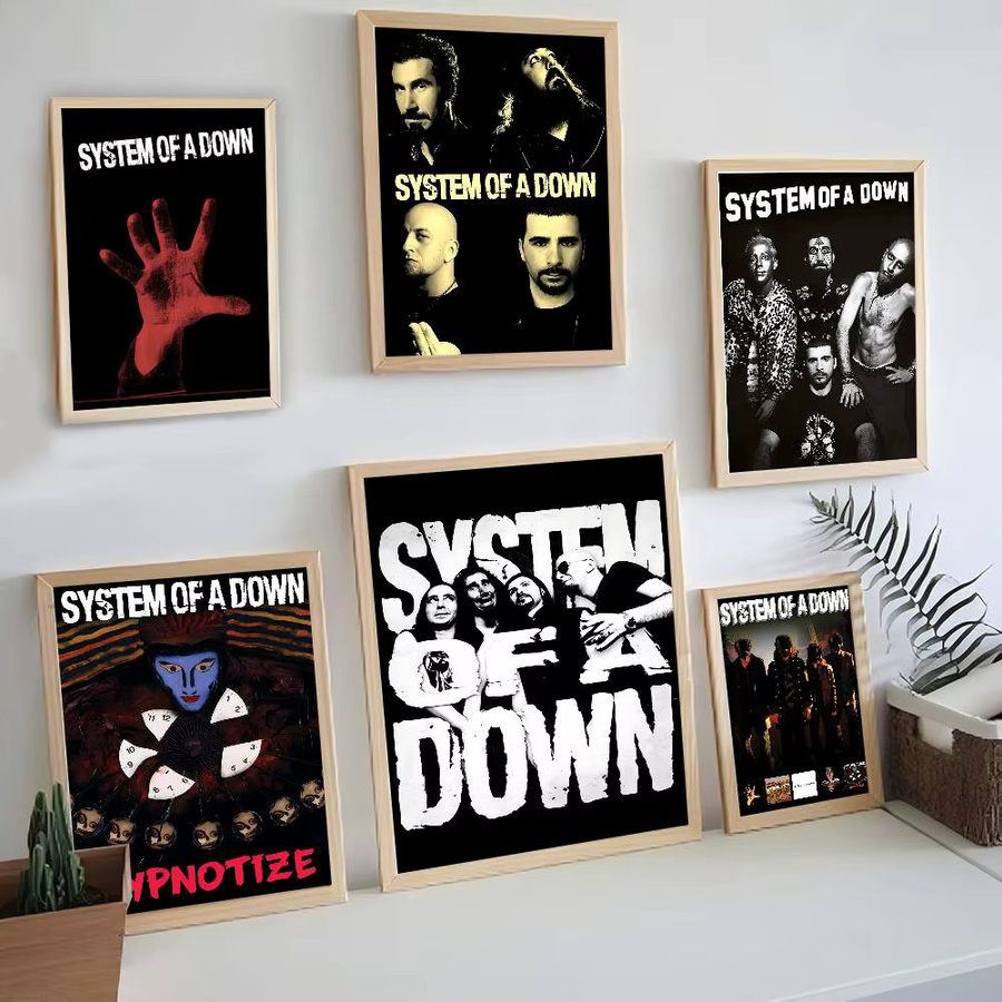 S-System Of A D-Down klassisches Anime-Poster als wasserfester Papieraufkleber zur Wanddekoration, Mehrfarbig - Bild 5