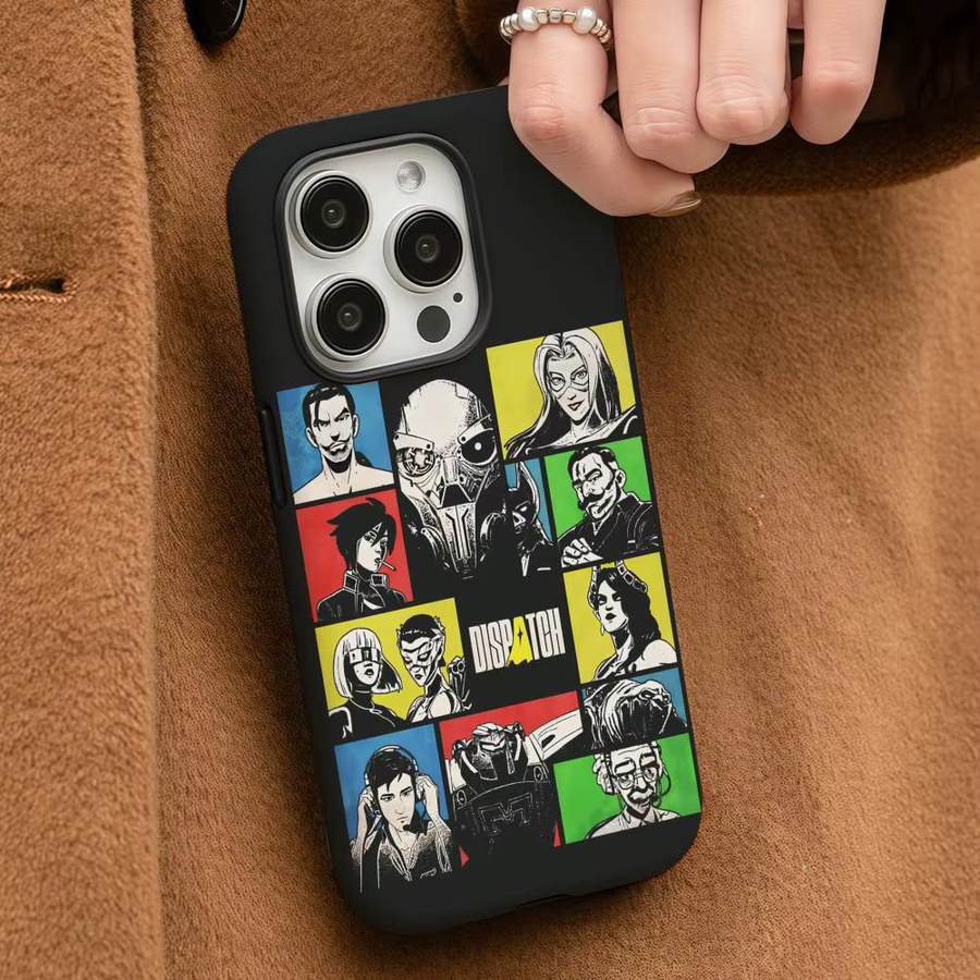 Spiel D-Dispatch Handyhülle für iPhone 17 16 15 14 13 12 Pro Max Plus in White Multicolour mit glänzender HD-Doppelschicht-Flüssigkeitshartschale - Bild 3
