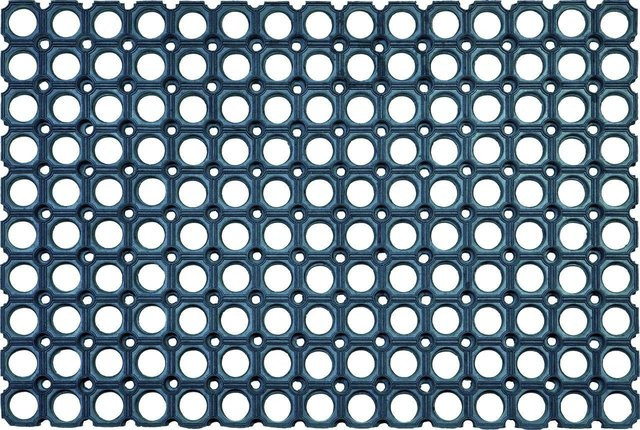 Astra Türmatte Quadro schwarz aus Gummi, B/L: 80 x 120 cm, rutschfest und wetterfest - Bild 1