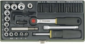Proxxon Schraubersatz 1/4 Zoll, 39-teilig aus Chrom-Vanadium-Stahl in Mehrfarbig - Bild 1