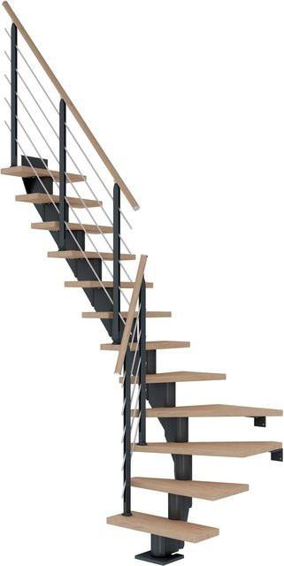 Dolle Mittelholmträger Frankfurt in Eiche Weiß Anthrazit Höhe: 279 cm, Breite: 75 cm - Bild 1