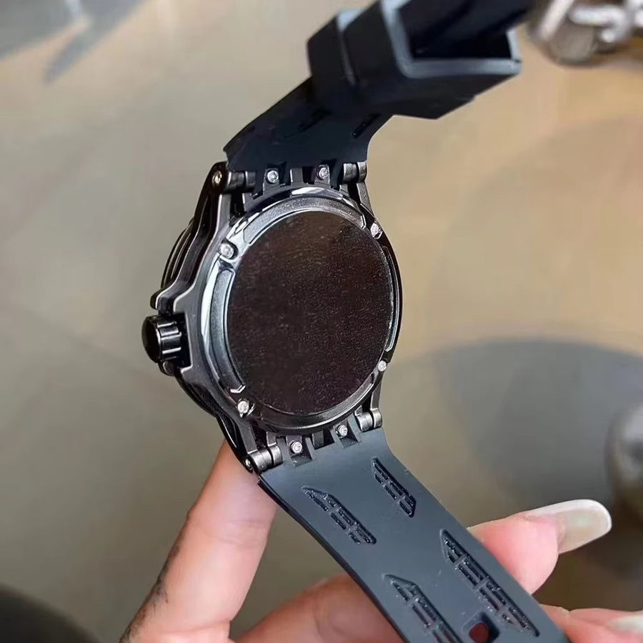 STARPERISH Armbanduhr Quarz, Kautschukband, 49 mm, Schwarz, Herren - Bild 4