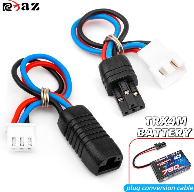 RCXAZ Batterie-Adapterkabel, Umrüstkabel für TRX4M RC Car, männlich, weiblich - Bild 1