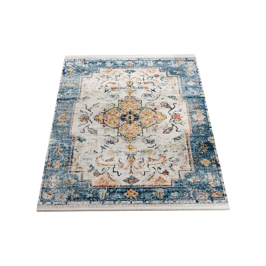RAKKS Teppich im marokkanischen Bohemian-Print-Stil aus Kristallsamt für Wohnzimmer und Eingangsbereich - Bild 2