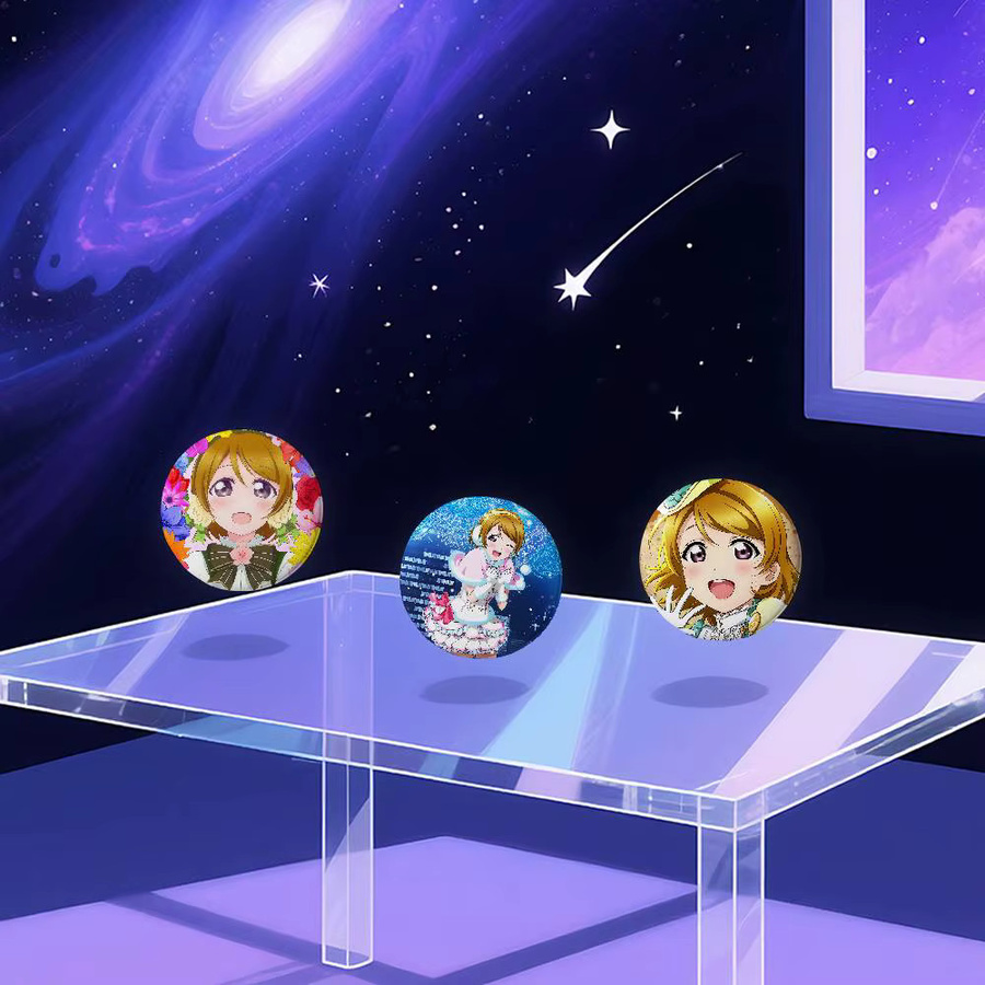 Bilibili Brosche Anime Hanayo Koizumi, rund, bunt - Bild 3