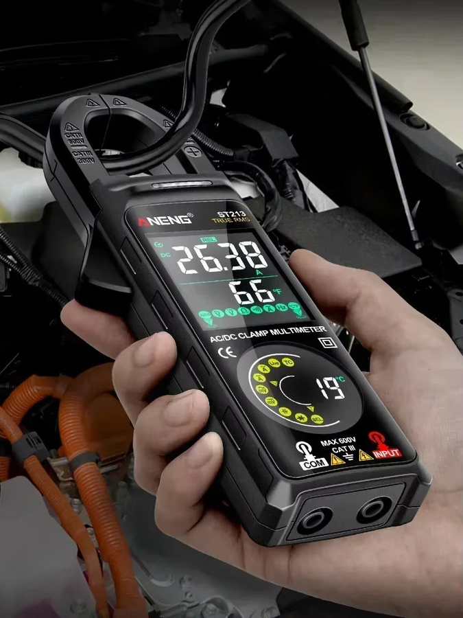 ANENG ST213 Zangenmessgerät Multimeter mit Dual Screen für DC/AC Strom bis 400 A und Spannung inklusive B05 Wort/Kreuz Schraubendreher Tester - Bild 5