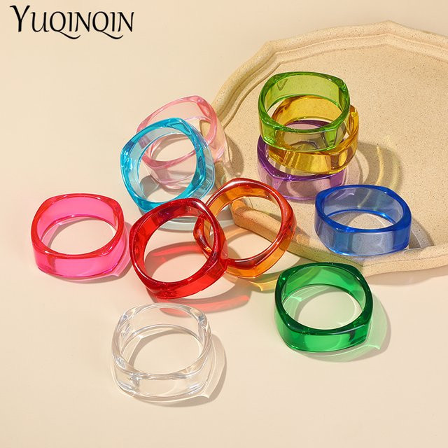YUQINQIN Armband Armreif, Acryl, Bunt, Damen - Bild 1