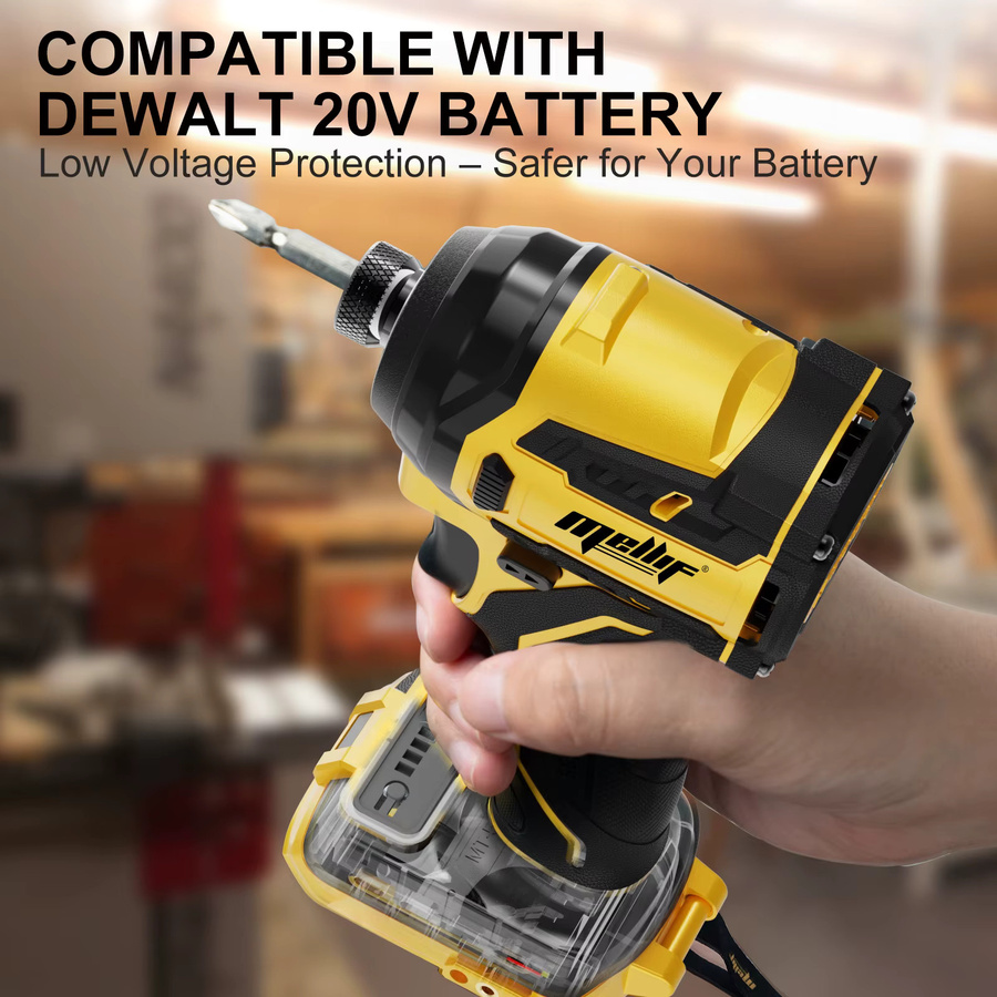 DeWalt 1/4-Zoll bürstenloser Schlagschrauber mit 2212 In-Lbs Drehmoment, 4-Gang und LED-Licht, Gelb - Bild 2