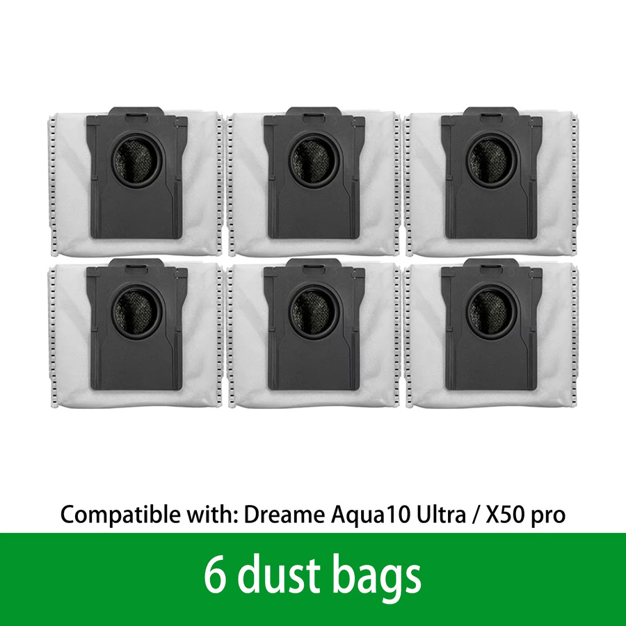 Dreame Roboter-Staubsauger-Zubehör Set für Aqua10 Ultra Roller und X50 Pro mit Hauptbürste, Filtern, Wischtüchern, Staubbeuteln und Seitenbürsten - Bild 4