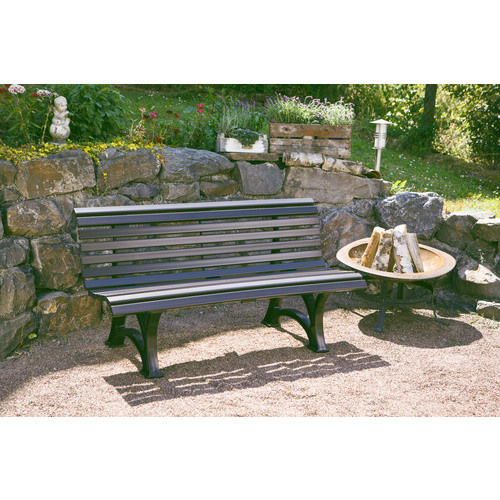 Blome-Tillmann 3er-Bank Helgoland Gartenbank aus Kunststoff in Graphitgrau, B/T/H: 150 x 64 x 80 cm - Bild 4