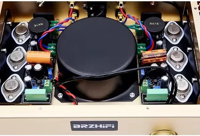 BRZHIFI Audio Professioneller Heimverstärker 1969 Klasse A Leistungsverstärker aus Aluminium in Silber oder Gold - Bild 1