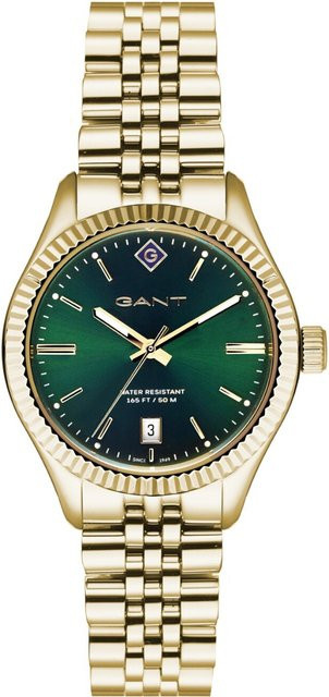 Gant Armbanduhr Sussex, Quarz, Edelstahl, Grün, 34 mm, Damen - Bild 1