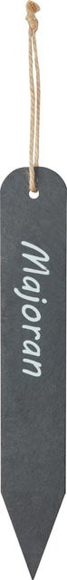 Kräuterstecker Majoran aus Steingut in Natur, H x B x T: 21 x 3,3 x 0,5 cm - Bild 1