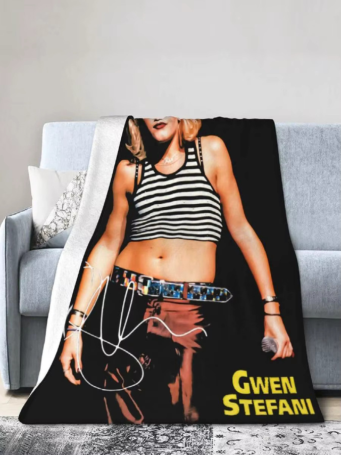 CHLGEAR Gwen Stefani Überwurfdecke aus weichem Flanell, Multicolor, B/H: 101 x 127 cm - Bild 2