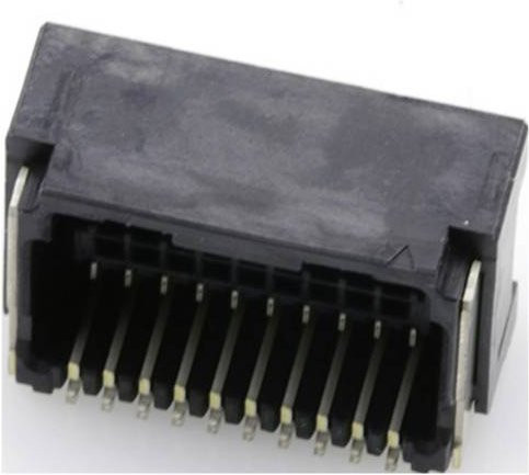 Molex Stiftgehäuse-Platine 505448-2031 in Schwarz auf Vollrolle - Bild 1