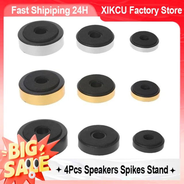 XIKCU 4er Set Lautsprecher Spikes Standfüße für Heimkino und Sound System DIY Reparatur Zubehör - Bild 1