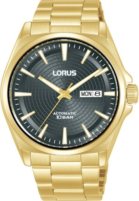 Lorus Armbanduhr Automatik, Edelstahl, Schwarz, 42 mm, Herren - Bild 1
