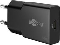 Goobay USB-C PD GaN Schnellladegerät Slim 30 W Schwarz - Bild 1