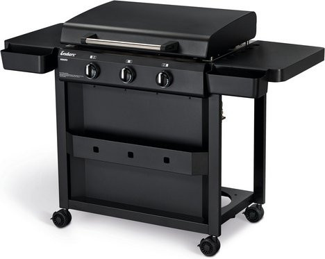 ENDERS Planchagrill Amaro Gasgrill in Schwarz mit 3 Brennern und Edelstahl-Details - Bild 1