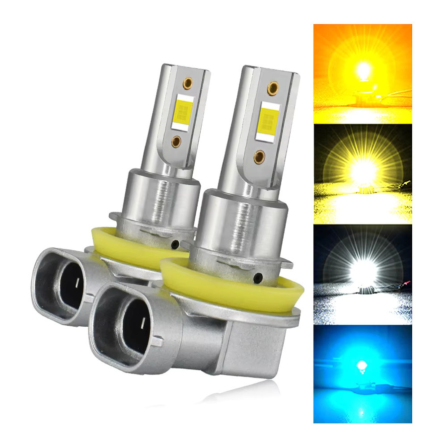 Plug & Play LED Autolicht für Nebelscheinwerfer H11 H8 H9 H16 9005 9006 H10 in Goldgelb Weiß oder Blau - Bild 4