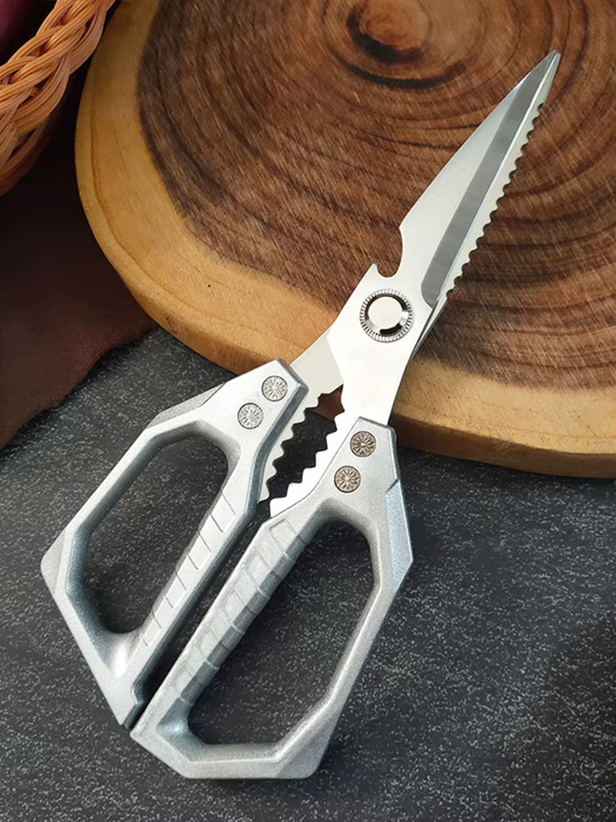 InLeung Küchenschere aus Edelstahl in Silber für Geflügel, Fisch und Gemüse - Bild 7