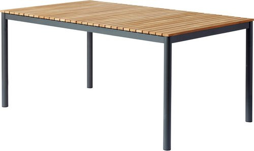 Cinas Gartentisch Mood aus Teakholz in Grau, B/H/L: 100 x 72 x 167,5 cm - Bild 1