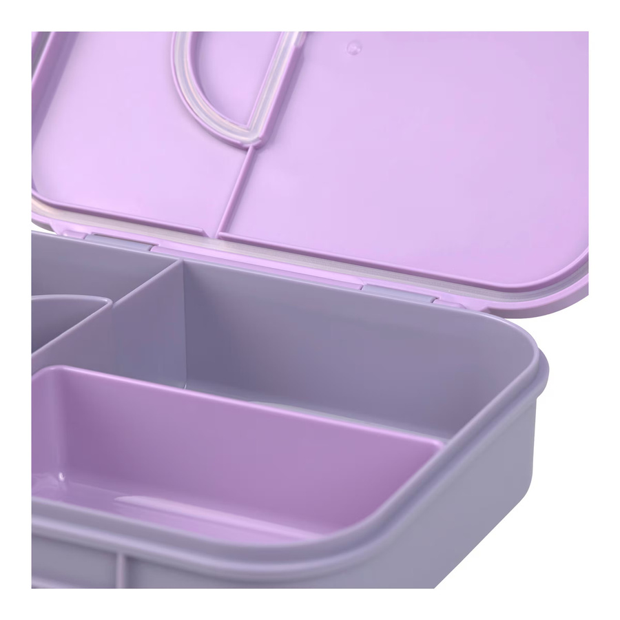 Lässig Bento-Brotdose Little Gang Lunchbox mit Fächern in Purple und Pink - Bild 2