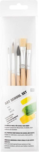 Rico Design Art School Pinsel-Set mit Synthetikfasern und Borsten - Bild 1