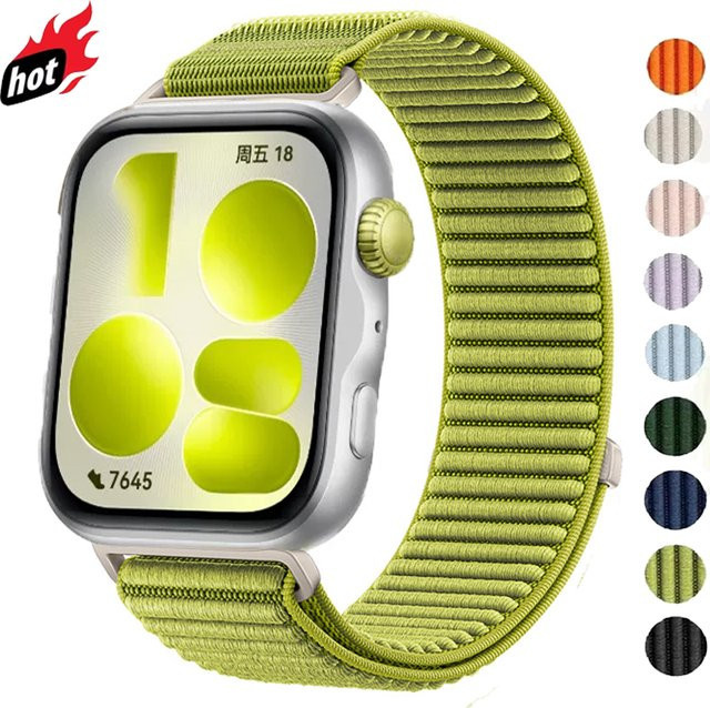 Huawei Uhrenarmband Nylon, geflochten, grün, Unisex - Bild 1