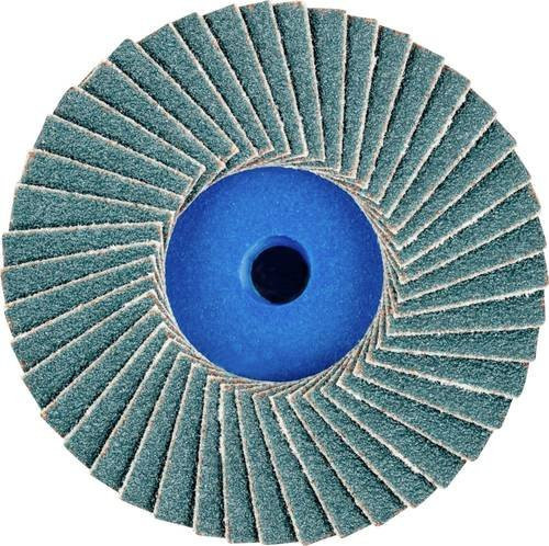PFERD COMBIDISC Zirkon Mini-POLIFAN Fächerschleifscheibe Durchmesser: 50 mm, Körnung: 120, Farbe: Blau - Bild 1