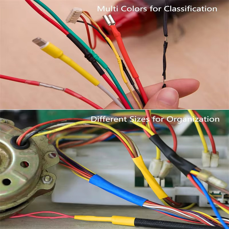 AOKIN Schrumpfschlauch-Kit aus EVA-Material mit 580/560 Stück in 6 Farben und 11 Größen für elektrische Isolierungen und Drahtreparaturen - Bild 5