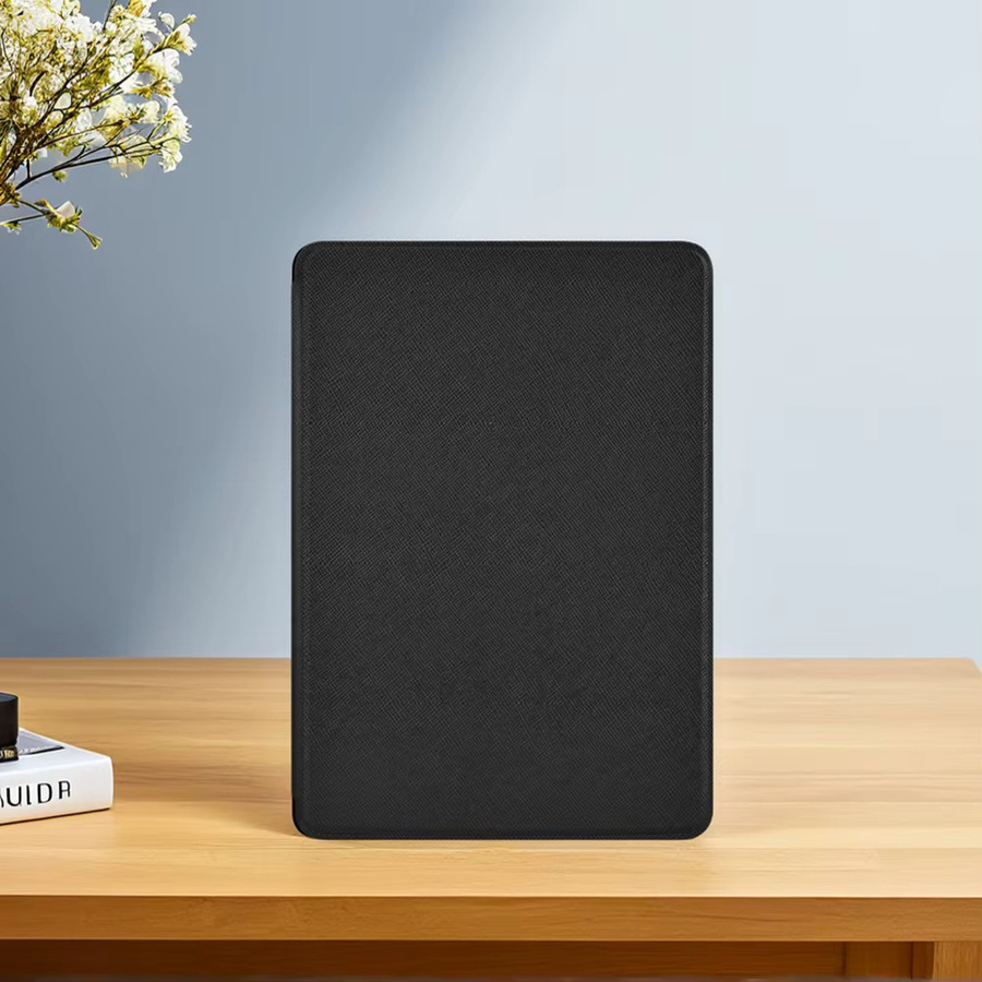LAIMANEI Smart Cover Schutzhülle aus PU-Leder für Kindle Paperwhite 12. Generation 2024 (7 Zoll) mit Auto-Sleep/Wake-Funktion in Pink und Black - Bild 2