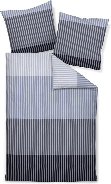 Janine Mako Satin Bettwäsche Streifen Unisex B/H: 135 x 200 cm - Bild 1