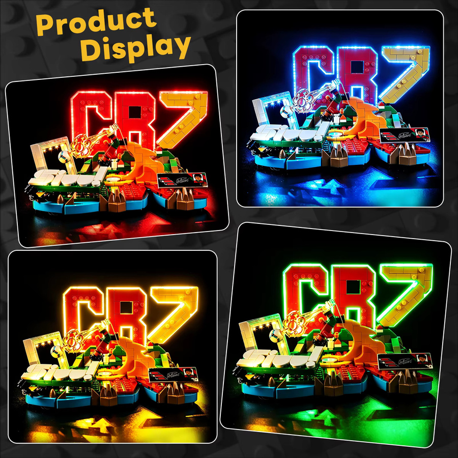 BlockGlow LED-Lichtset passend für Lego 43012 Ronaldo Fußball-Highlights-Ideen aus Kunststoff - Bild 4