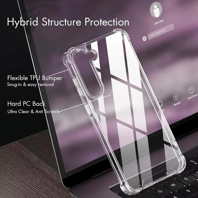 Transparente Silikon Soft Case Schutzhülle für Samsung Galaxy S25 S24 S23 S22 S21 FE Plus Ultra sowie A56 A36 A54 A34 - Bild 4