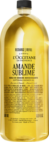L'Occitane Amande Sublime Duschöl mit Mandelöl, Nachfüllpackung - Bild 1