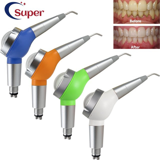 Kree Dental Air Prophy Jet Luft-Wasser-Polierer für Zahnarzt-Bleaching in Blau mit 2 oder 4 Löchern - Bild 1
