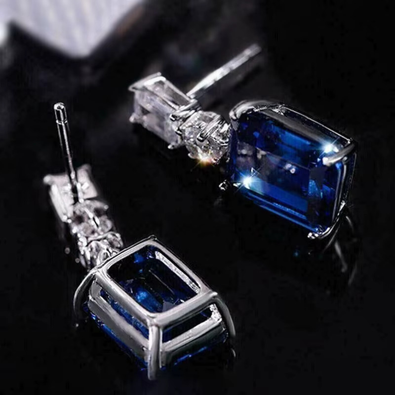 Huitan Trendy Ohrringe, Zirkonia, Silber, Damen - Bild 2