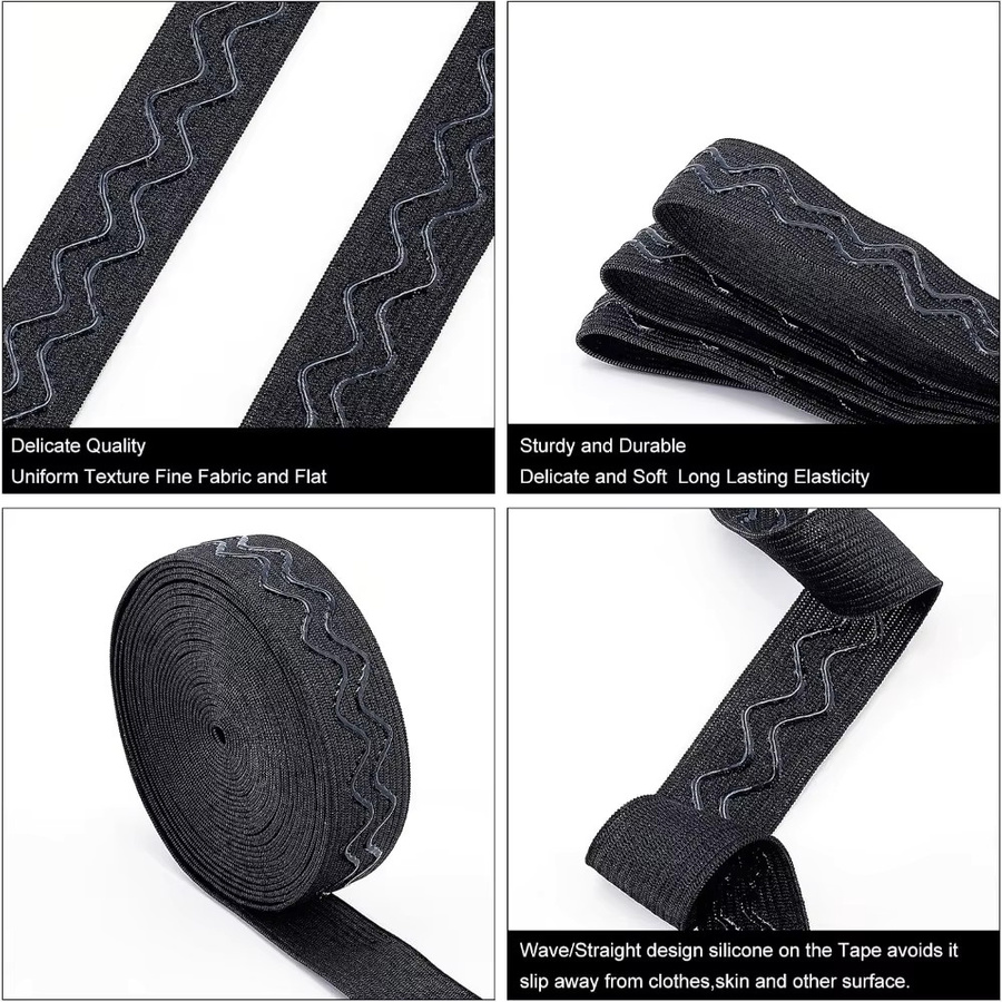 Rutschfestes elastisches Silikon-Greifband in Schwarz, Breite: 2 cm, Länge: 4,57 m - Bild 4