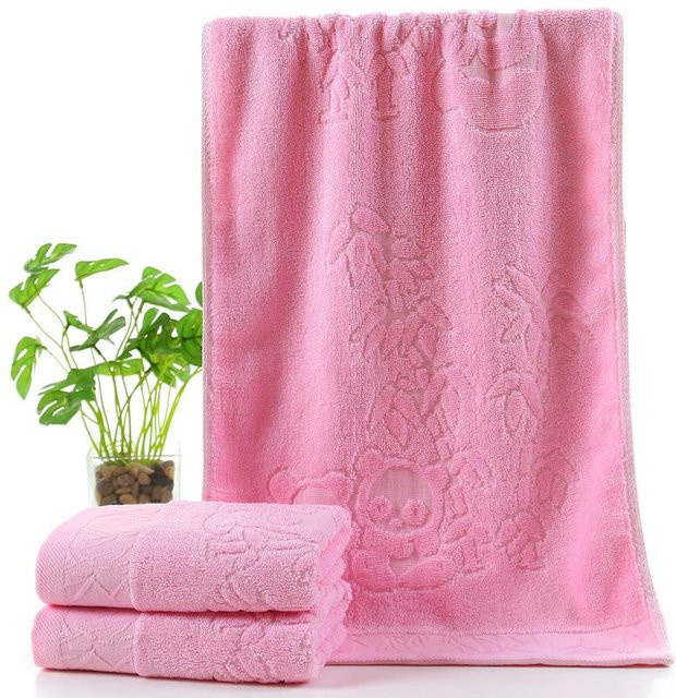 Yiran Furniture Bambusfaser Handtuch aus Bambuskohlefaser mit floralem Muster, Breite: 73 cm, Höhe: 33 cm - Bild 1
