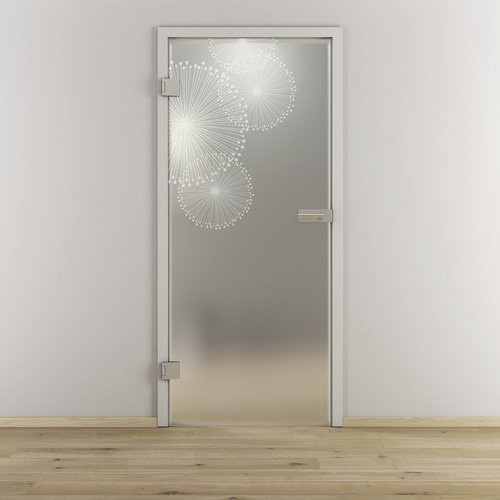 NOVADOORS Glasdrehtür NOVA 507 modern, transparent, B/T/H: 83,4 x 33,1 x 197,2 cm - Bild 1