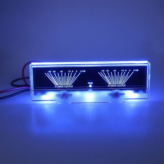 Vu Meter Audio-Leistungsverstärker Panel Dual Analog Level DB Meter mit Hintergrundbeleuchtung - Bild 1