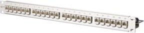 BTR NETCOM Patchfeld mit 24 Ports C6A-Modulen, 1HE, Silber - Bild 1